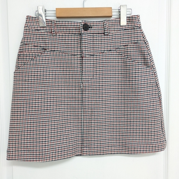 Frank & Oak women's houndstooth mini skirt size M - Picture 2 of 11
